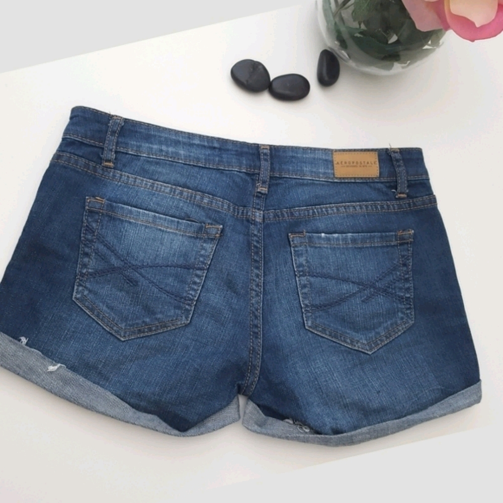 Aeropostale ☆Distressed Denim Jean Shorts